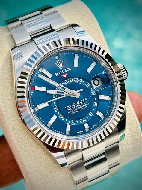 rolex sky dweller blue preis